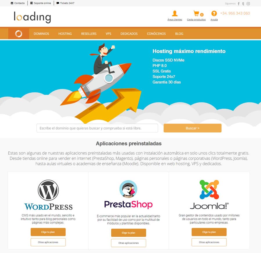 Loading hosting